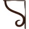 Ekena Millwork Ashford Triple, Wrought Iron Bracket, (Triple center brace), Antiqued Copper 2"W  x 7 1/2"D x 10"H BKTM02X07X10TASACO - alternate 3